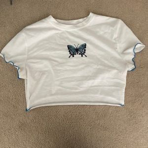 Butterfly crop top